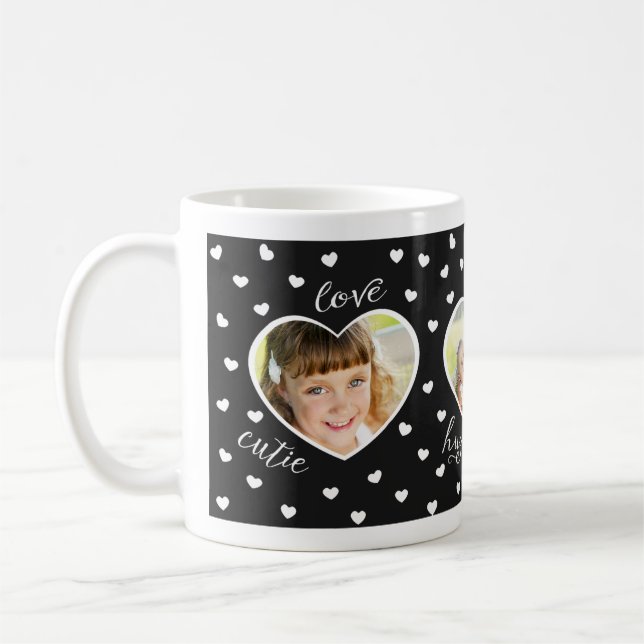 Taza del personalizado de la foto de los amores 3 (Izquierda)