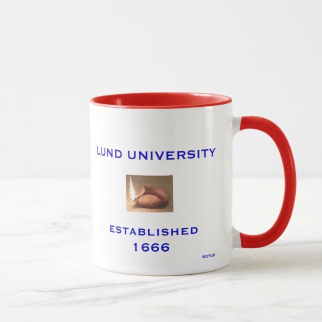 Taza del personalizado de la universidad de Suecia (Derecha)