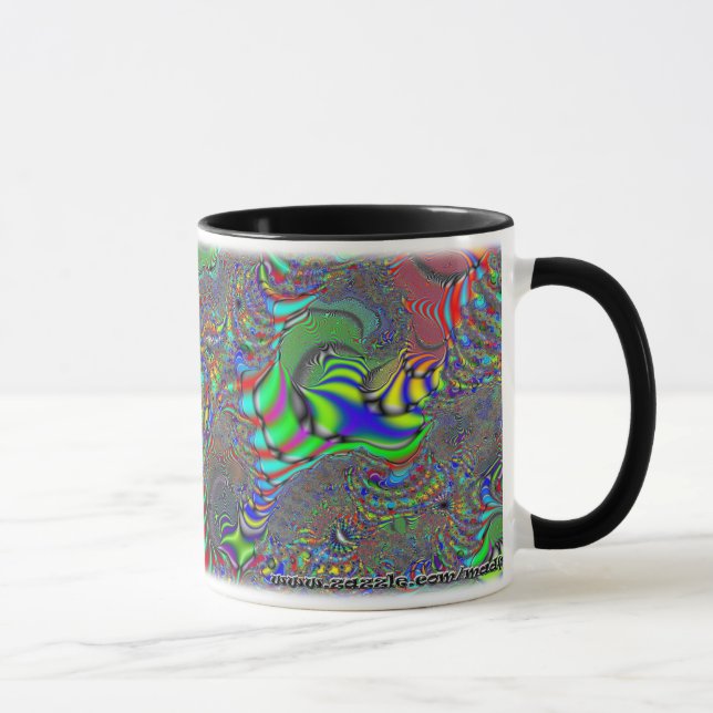 Taza del personalizado del fractal C~16 (Derecha)