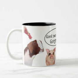 Taza del personalizar de los animales del campo
