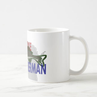 Taza del pescador de los leucomas de Wisconsin