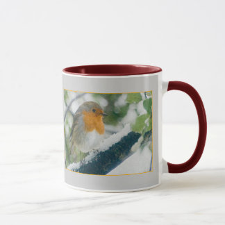 Taza del petirrojo Nevado