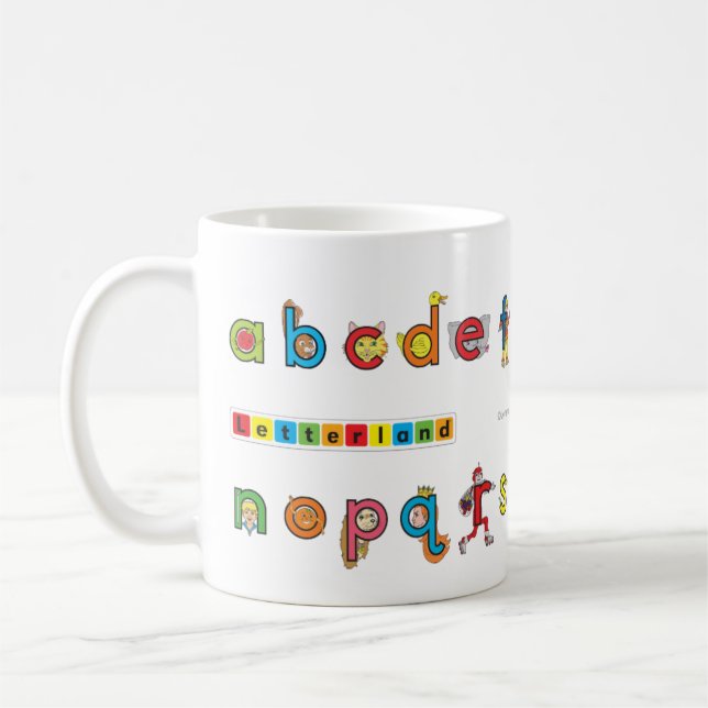 Taza del pictograma de Letterland el | (Izquierda)