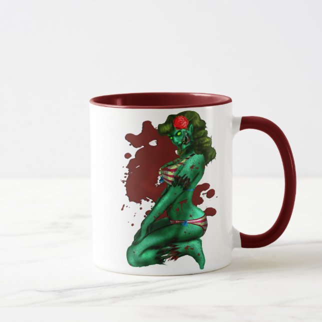 Taza del Pin-Para arriba del zombi (Derecha)