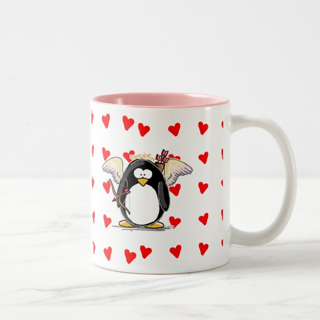 Taza del pingüino del Cupid (Derecha)