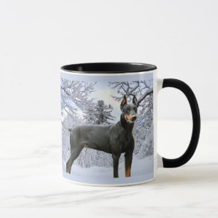 Taza del Pinscher del Doberman