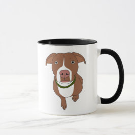 Taza del pitbull de Brown