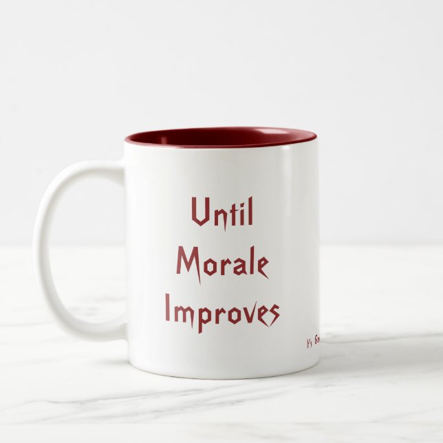 Taza del plan de la mejora de la moral (Izquierda)