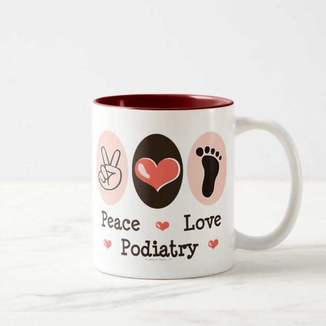 Taza del Podiatrist del Podiatry del amor de la (Derecha)