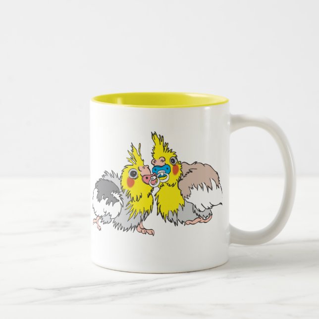 Taza del polluelo del Cockatiel (Derecha)