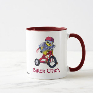 Taza del polluelo del motorista