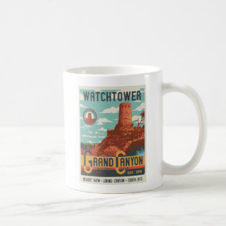Taza del poster del parque nacional del Gran Cañón