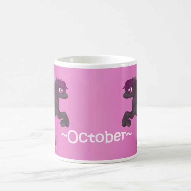 Taza del potro de octubre Birthstone Pegaso (Centro)