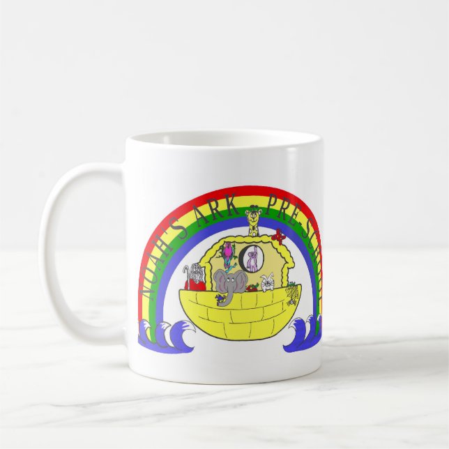 Taza del preescolar de la arca de Noah (Izquierda)
