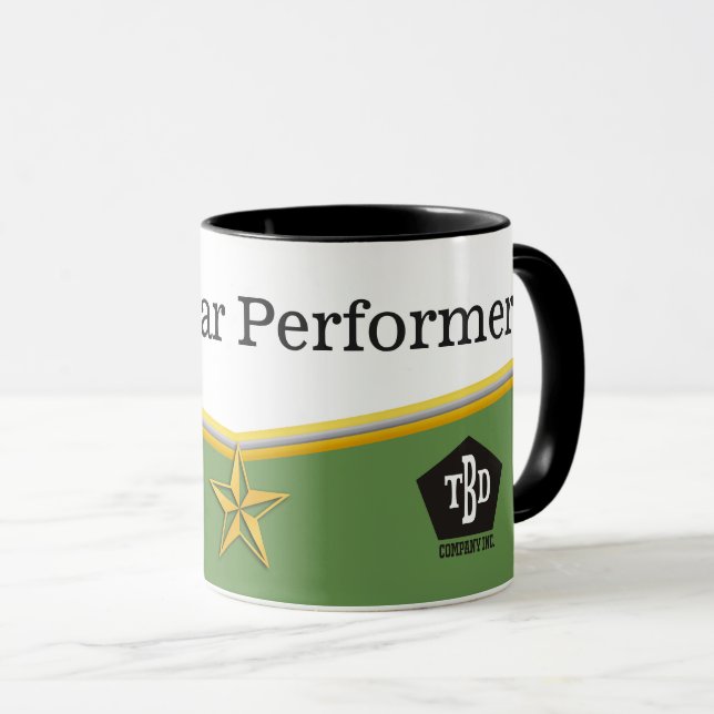 Taza del premio del ejecutante de la estrella del (Anverso derecho)
