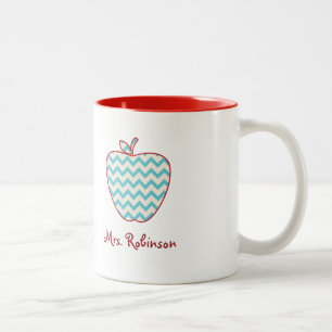 Taza del profesor de Chevron Apple de la