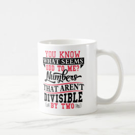 Taza del profesor de matemáticas del retruécano de