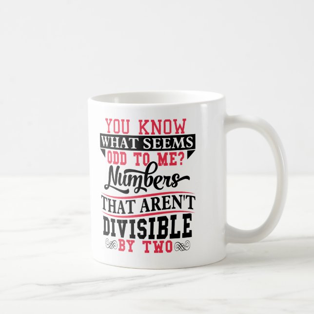 Taza del profesor de matemáticas del retruécano de (Derecha)