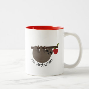 Taza del profesor del manzano de la pereza