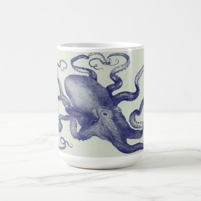 taza del pulpo del vintage (Centro)