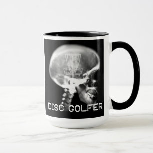 taza del rayo del golf x del disco