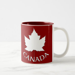Taza del recuerdo de la hoja de arce de Canadá de