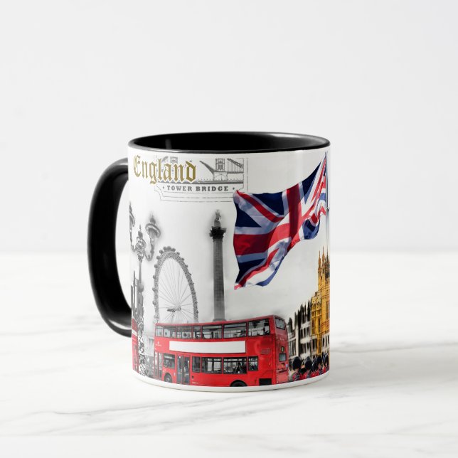Taza del recuerdo de Londres (Anverso izquierdo)