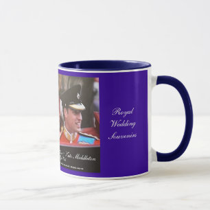 Taza del recuerdo real de Guillermo que se casa y