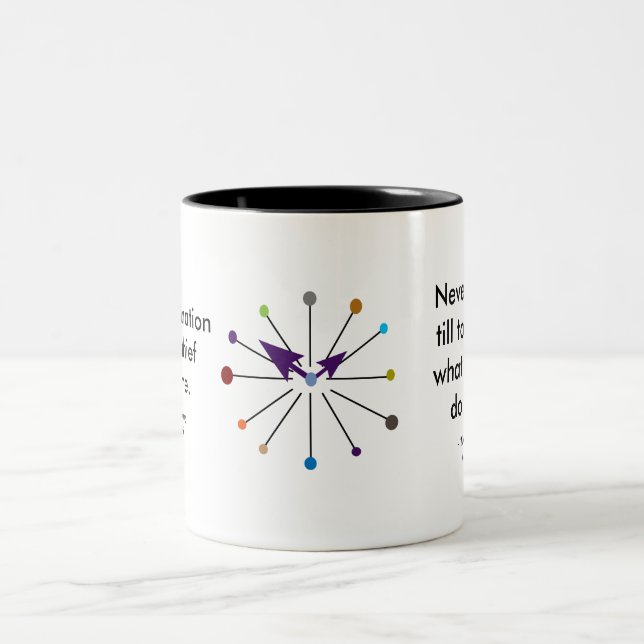 Taza del regalo de la cita del tiempo (Centro)