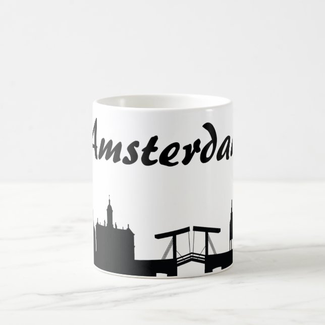 Taza del regalo de la señal de Amsterdam (Centro)