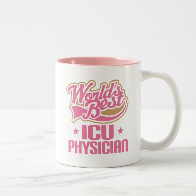 Taza del regalo del aprecio del médico de ICU (Derecha)