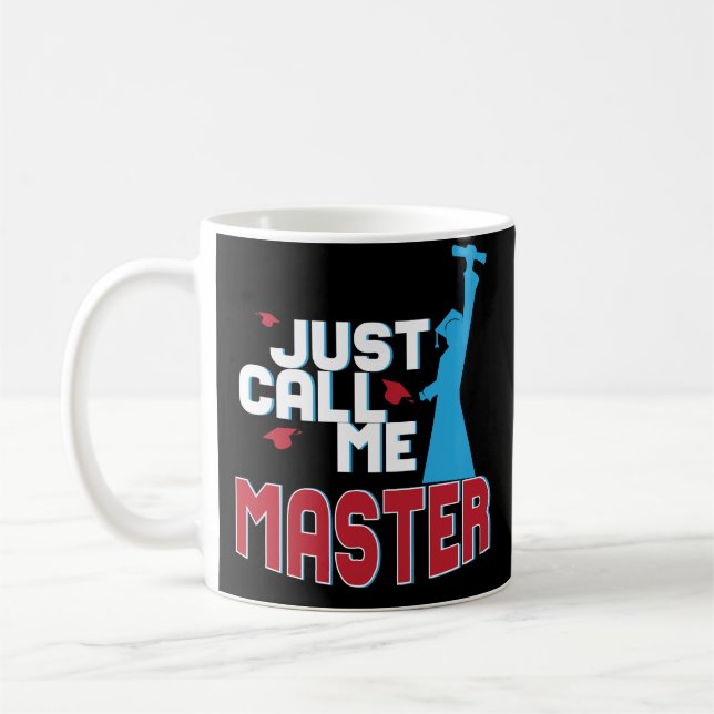 Taza del regalo del día de graduación del graduado (Izquierda)