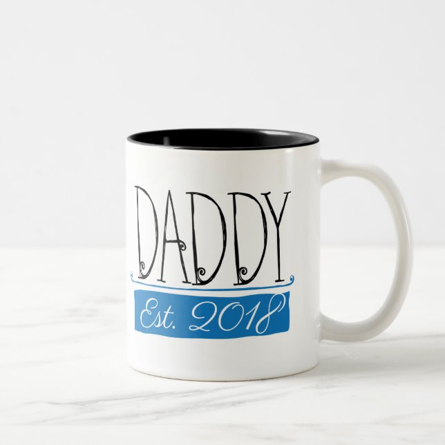 Taza del regalo del gráfico de Dady Est 2018 (Derecha)