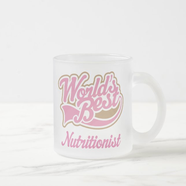 Taza del regalo del nutricionista (mundos mejores) (Derecha)