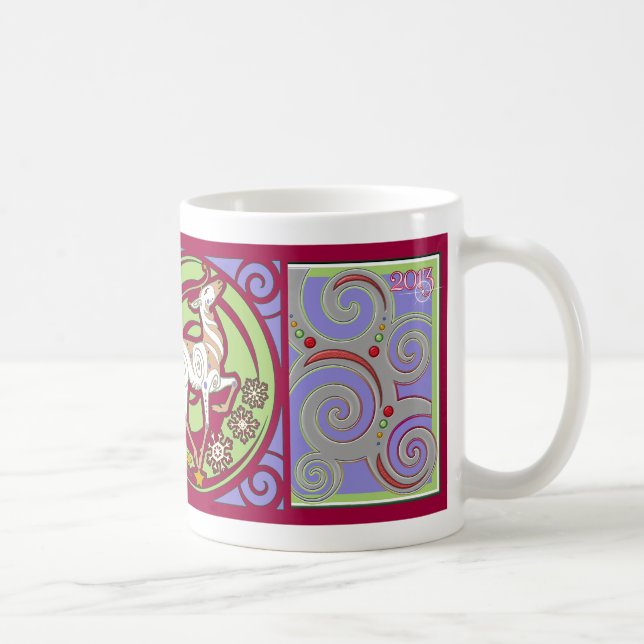 Taza del reno del Greeting'" de la estación de la (Derecha)