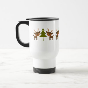 Taza del reno del navidad