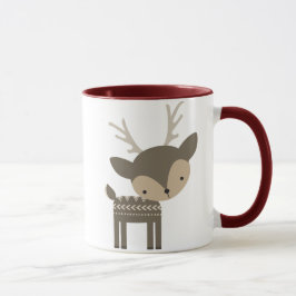 Taza del reno del navidad
