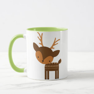 Taza del reno del navidad