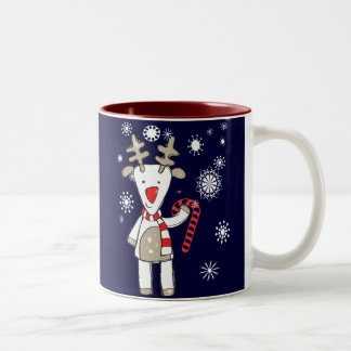 Taza del reno del navidad