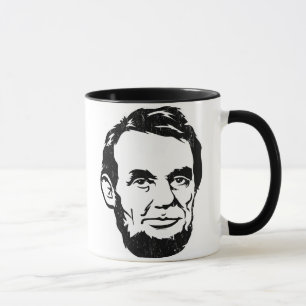 Taza del retrato de Abraham Lincoln
