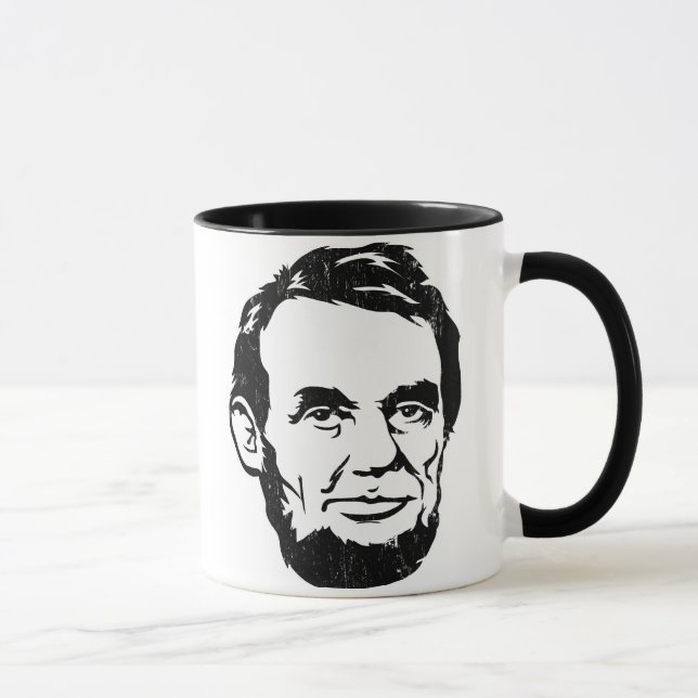 Taza del retrato de Abraham Lincoln (Derecha)