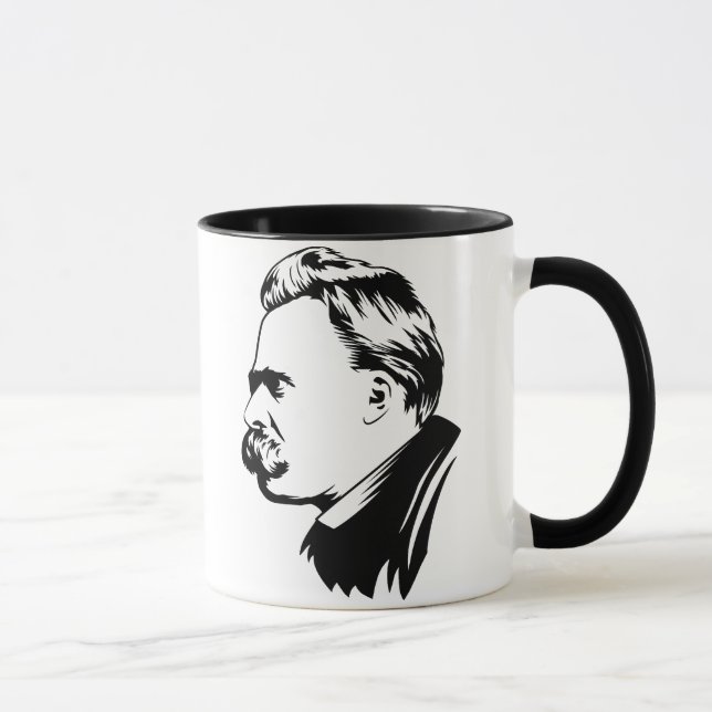 Taza del retrato de Frederich Nietzsche (Derecha)