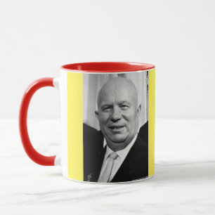 Taza del retrato de Kruschev