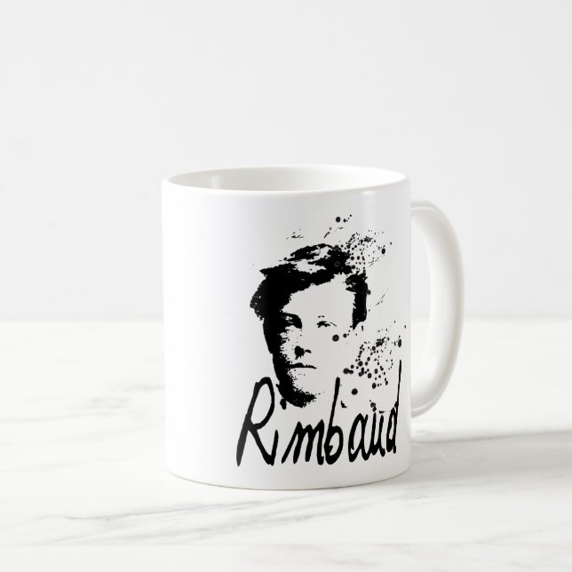 Taza del retrato de RIMBAUD (Anverso derecho)