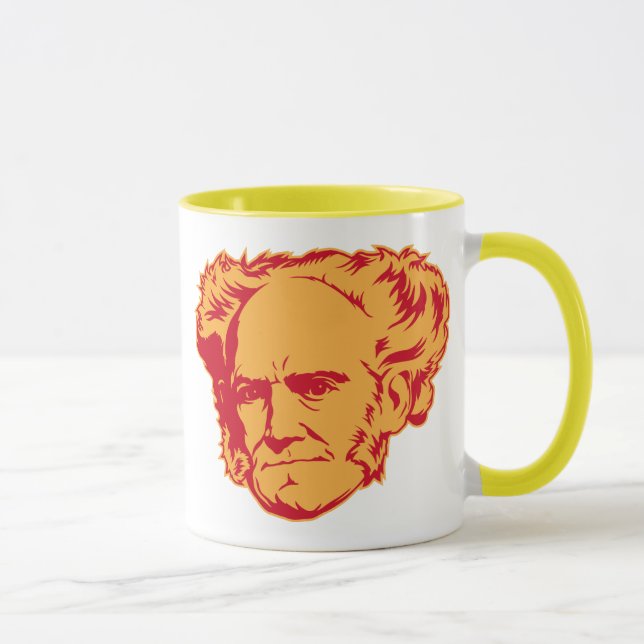 Taza del retrato de Schopenhauer (Derecha)