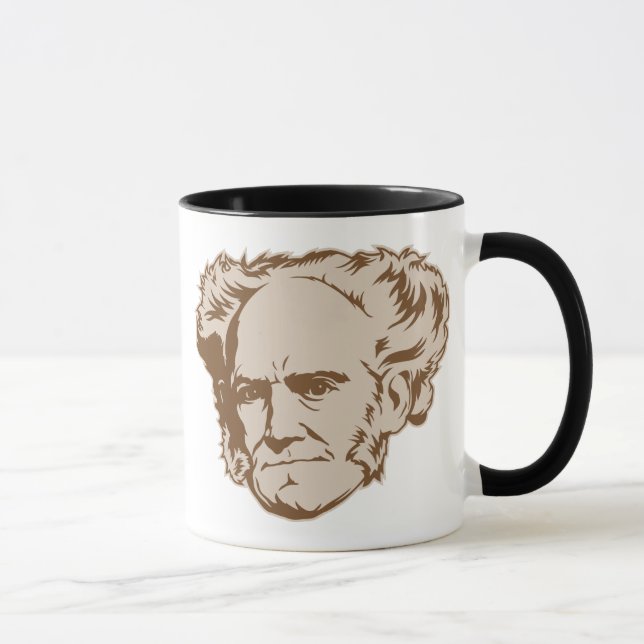 Taza del retrato de Schopenhauer (Derecha)