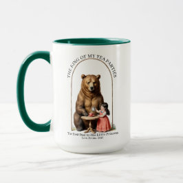 Taza del Rey de mis Tés de Fiestas Verde de Dos To