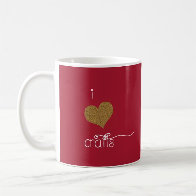 Taza del rojo de los amantes del arte (Izquierda)