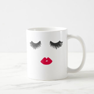 Taza del rojo del amor del LATIGAZO y del LABIO