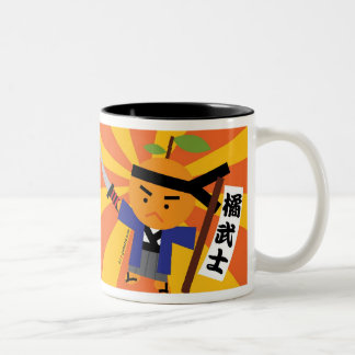 Taza del samurai de la mandarina